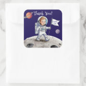 Verjaardagsfeest buiten deze wereld - Astronaut Th Vierkante Sticker (Tas)