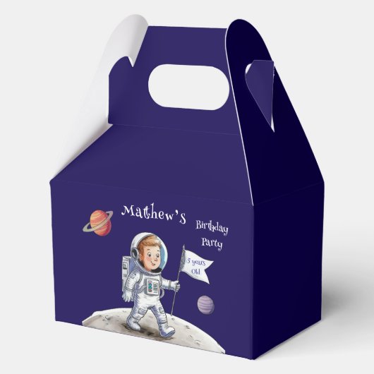 Verjaardagsfeest buiten deze wereld - Thema Bedankdoosjes (Voorkant)