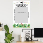 Verjaardagsfeest Cactus Fiesta Fotobooth Frame Pos Poster (Thuiskantoor)