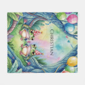 Verjaardagsfeest cadeau 'Hop On Over' Fleece Deken (Voorkant (Horizontaal))