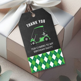 Verjaardagsfeest cadeautje golf cadeaulabel