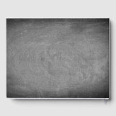 Verjaardagsfeest Chalkboard Typografie Zwart Wit Gastenboek (Achterkant)