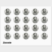 Verjaardagsfeest Chic Script Foto Bedankt Ronde Sticker (Vel)
