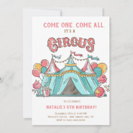 VERJAARDAGSFEEST CIRCUS KAART