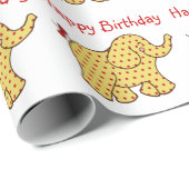Verjaardagsfeest Circus Olifant Inpakpapier (Rol Hoek)
