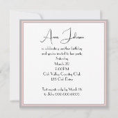 Verjaardagsfeest Classy Woman Cocktail Kaart (Achterkant)