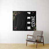 Verjaardagsfeest Confetti  Afstuderen  Achtergrond Wandkleed (In Situ (horizontaal))