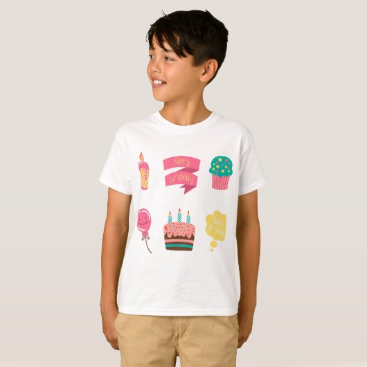 Verjaardagsfeest Custom T-shirt – Uw naam, Uw jaar (Voorkant volledig)