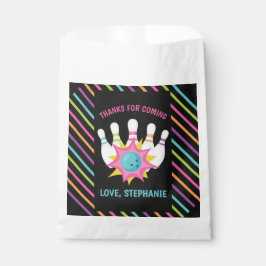 Verjaardagsfeest Dank Je Wel Regenboog Neon Bowlin Bedankzakje