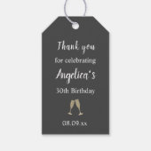 Verjaardagsfeest Dank u Label Cadeaulabel (Voorkant)