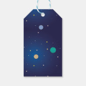 Verjaardagsfeest Dank u Labels Space Galaxy Planet Cadeaulabel (Achterkant)