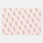Verjaardagsfeest Dier Thema Gift Wrapping Paper (Voorkant 2)