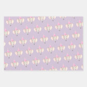 Verjaardagsfeest Dier Thema Gift Wrapping Paper (Voorkant)