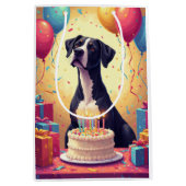 Verjaardagsfeest Dog Argenta Medium Cadeauzakje (Voorkant)