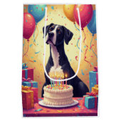 Verjaardagsfeest Dog Argenta Medium Cadeauzakje (Achterkant)