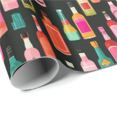 Verjaardagsfeest drank fles inpakpapier (Rol Hoek)