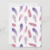 Verjaardagsfeest Dreamcatcher Paarse Bloemen Uitno Kaart (Achterkant)