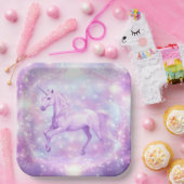 Verjaardagsfeest Eenhoorn Papier Bord (Feest)