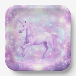 Verjaardagsfeest Eenhoorn Papier Bord