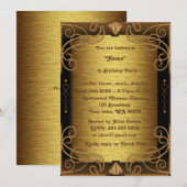 Verjaardagsfeest Elke leeftijd, Gatsby-stijl, Art- Kaart (Voorkant / Achterkant)