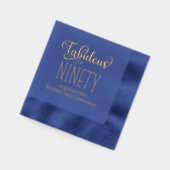 Verjaardagsfeest - Fabulous Ninety #7 Folie Servetten (Links)