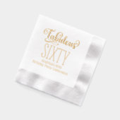 Verjaardagsfeest - Fabulous Sixty #7 Folie Servetten (Links)