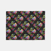 verjaardagsfeest fleece deken (Voorkant (Horizontaal))