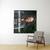 Verjaardagsfeest Foto 40e of andere Verjaardag Wandkleed (In Situ (horizontaal))