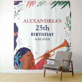 Verjaardagsfeest Foto Aangepaste Booth Achtergrond Wandkleed
