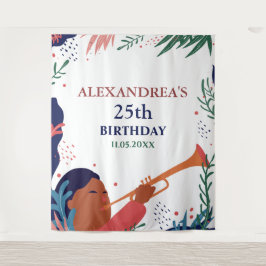 Verjaardagsfeest Foto Aangepaste Booth Achtergrond Wandkleed