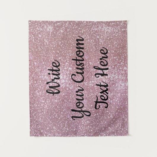 Verjaardagsfeest Foto Booth Prop Fun Roos Gold Gla Wandkleed (Voorkant)