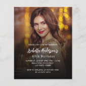 Verjaardagsfeest foto budget uitnodiging (Voorkant)