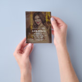 Verjaardagsfeest foto budget uitnodiging flyer (Hand)