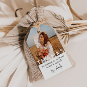 Verjaardagsfeest Foto Dank u Cadeaulabel