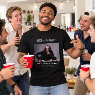 Verjaardagsfeest foto man mythe legende naam lol t-shirt