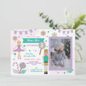 Verjaardagsfeest Foto Notenkraker Kerstballet Kaart (Staand voorkant)