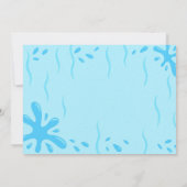 Verjaardagsfeest Foto van waterglijbaan Kaart (Achterkant)