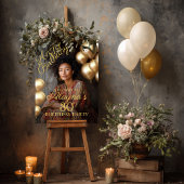 Verjaardagsfeest foto welkom poster