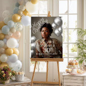 Verjaardagsfeest foto welkom poster