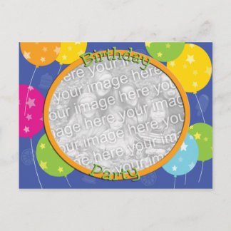 Verjaardagsfeest Fotouitnodiging Sjabloon