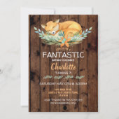 Verjaardagsfeest Fox Girls Boys Wood Fantastisch Kaart (Voorkant)