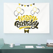Verjaardagsfeest Fun 4x6 Vinyl Banner (Beurs)