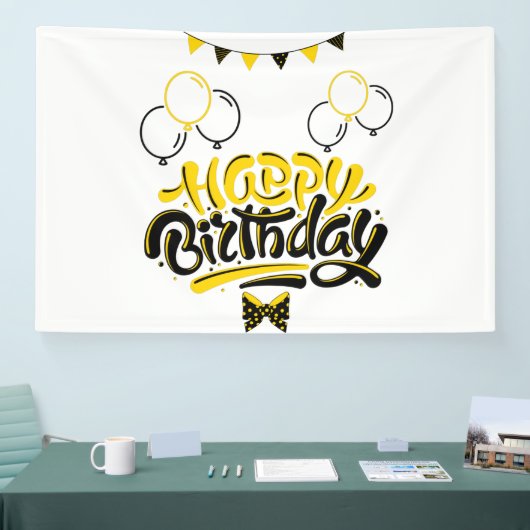 Verjaardagsfeest Fun 4x6 Vinyl Banner (Beurs)