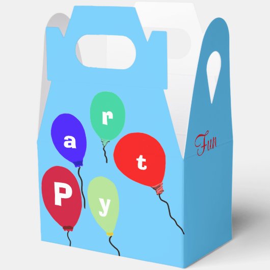 Verjaardagsfeest Fun Balloons Bedankt Bedankdoosjes (Open)