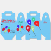 Verjaardagsfeest Fun Balloons Bedankt Bedankdoosjes (Ongevouwen)