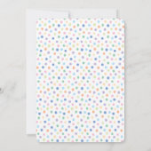 Verjaardagsfeest Fun Rainbow Confetti Balloon Stip Kaart (Achterkant)