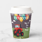 Verjaardagsfeest gepersonaliseerd papieren bekers (Achterkant)