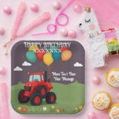 Verjaardagsfeest gepersonaliseerd papieren bordje (Feest)