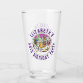 Verjaardagsfeest Glas 60e Verjaardag (Achterkant)