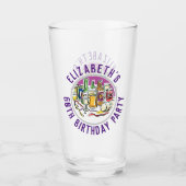 Verjaardagsfeest Glas 60e Verjaardag (Voorkant)